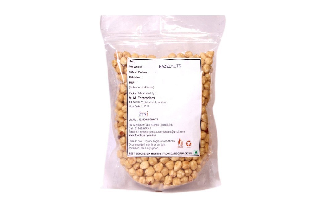 Food Library Hazelnuts    Pack  200 grams